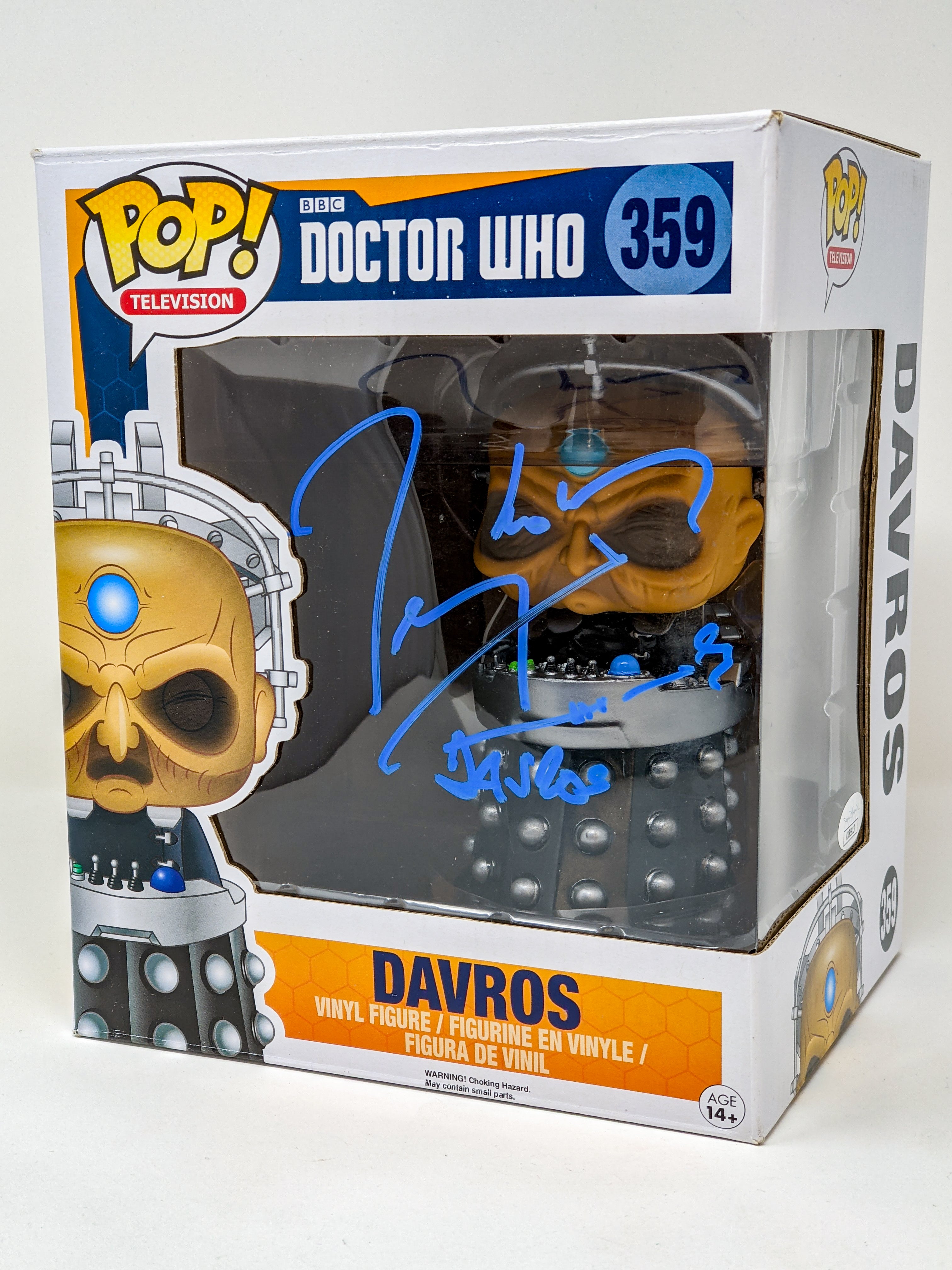 Terry Molloy Doctor Who Davros #359 Signed Funko Pop JSA Certified Autograph