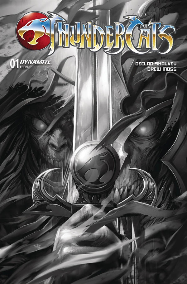 Thundercats #1 Cover ZF 1:10 Francesco Mattina B&W Variant Cover Comic Book GalaxyCon