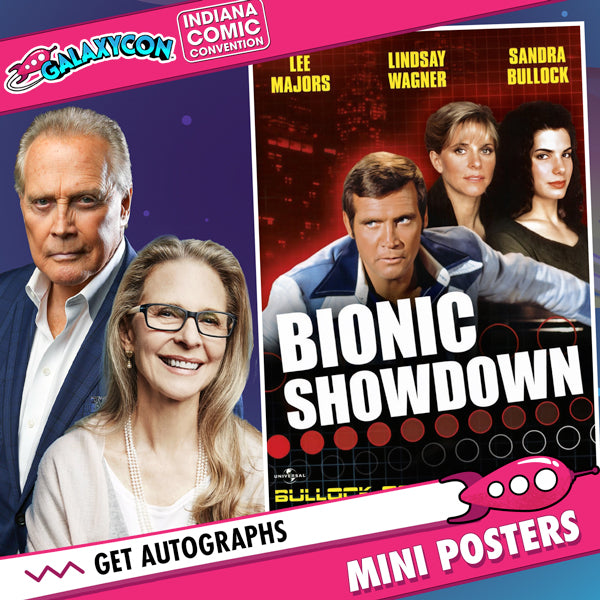 Lee Majors & Lindsay Wagner: Duo Autograph Signing on Mini Posters, March 7th