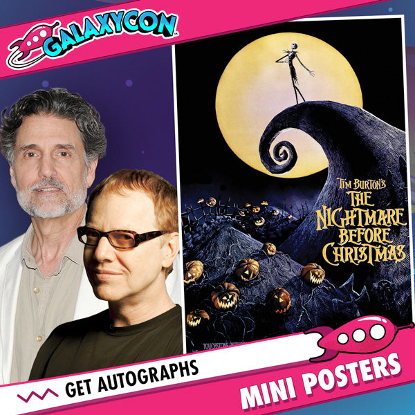 Danny Elfman & Chris Sarandon: Duo Autograph Signing on Mini Posters, March 7th