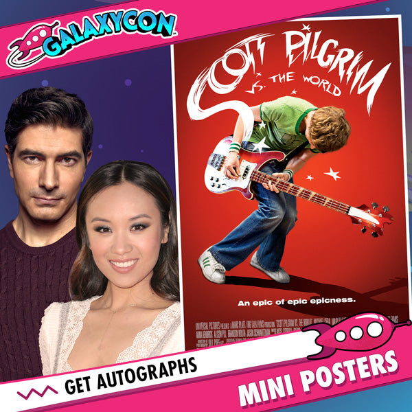 Brandon Routh & Ellen Wong: Duo Autograph Signing on Mini Posters, July 4th Routh Wong GalaxyCon Raleigh