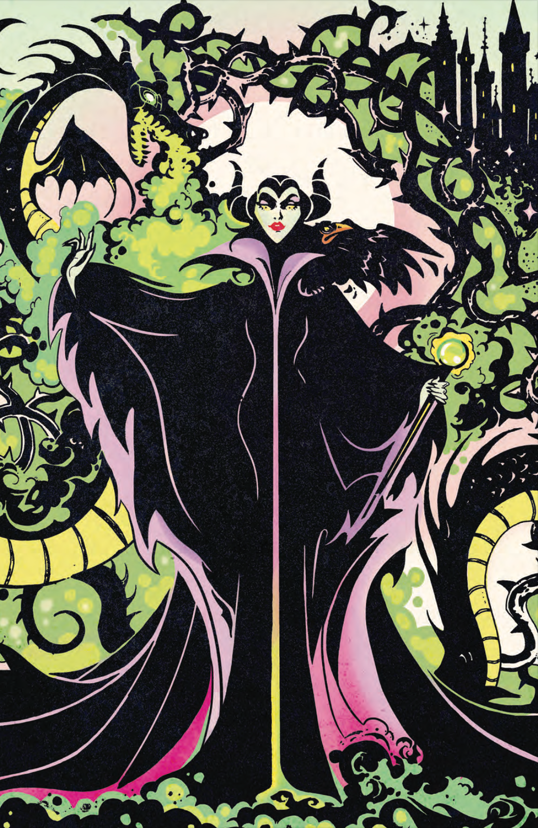 Disney Villains Maleficent #1 GalaxyCon Exclusive Otrakji Virgin Variant Comic Book