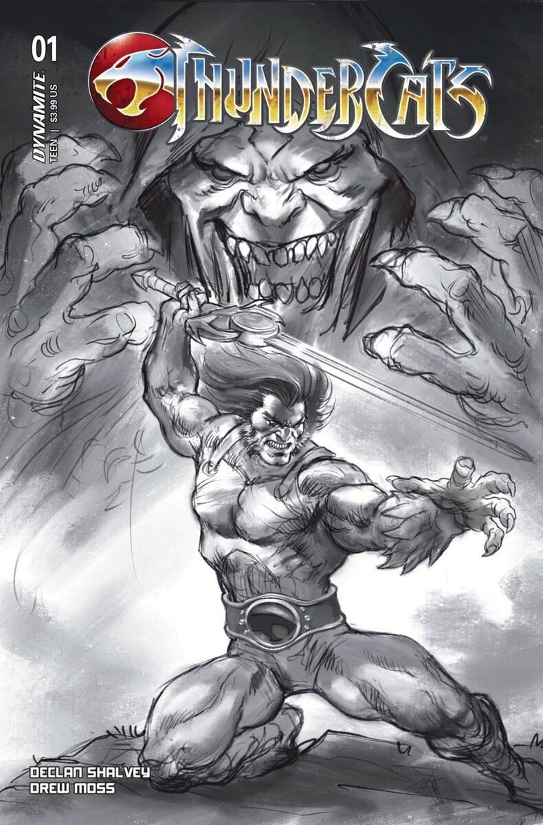 Thundercats #1 Cover R 1:15 Lucio Parrillo Line Art Variant Cover Comic Book