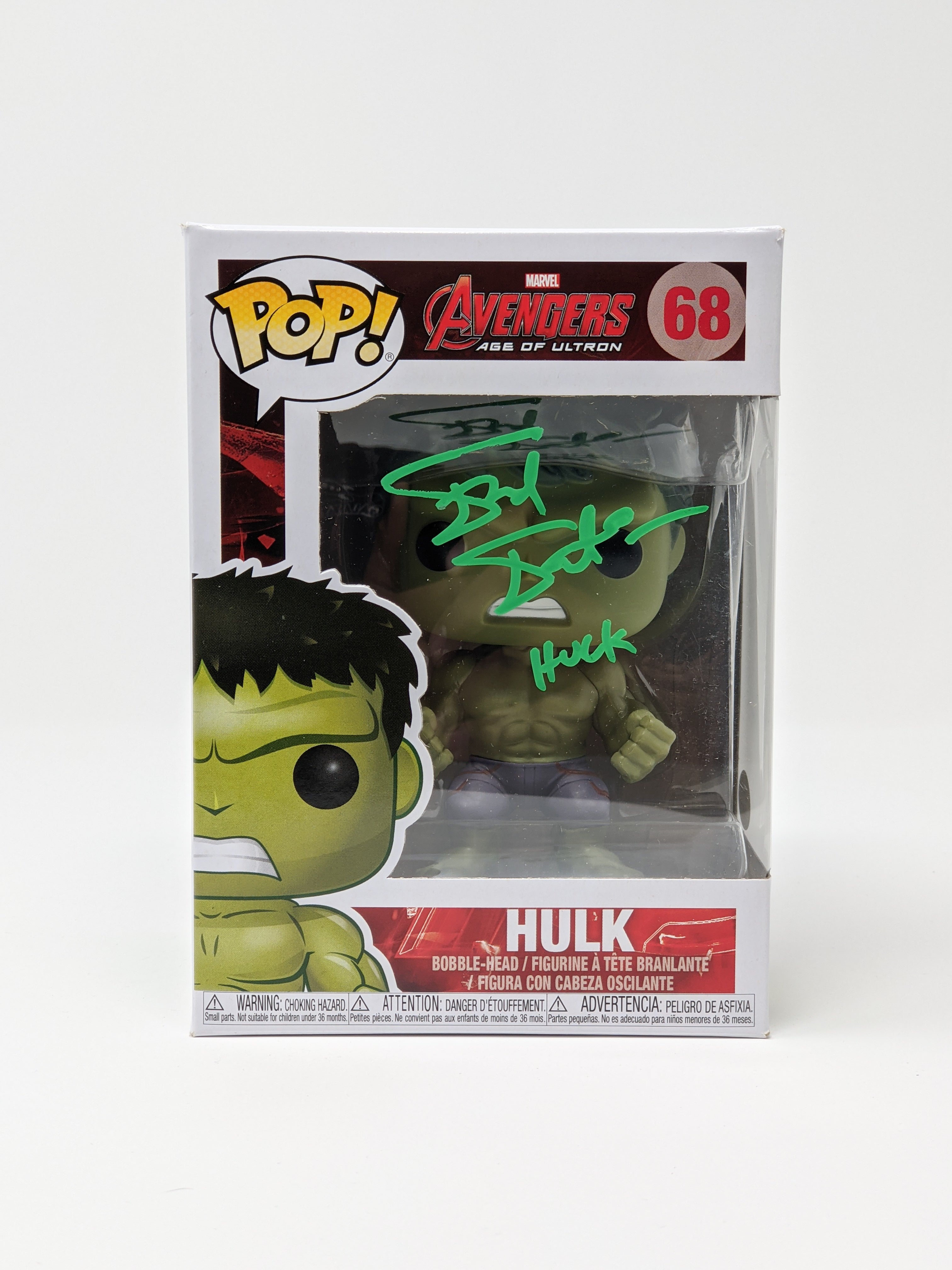 Fred Tatasciore Avengers Age of Ultron Hulk #68 Signed Funko Pop JSA Certified Autograph