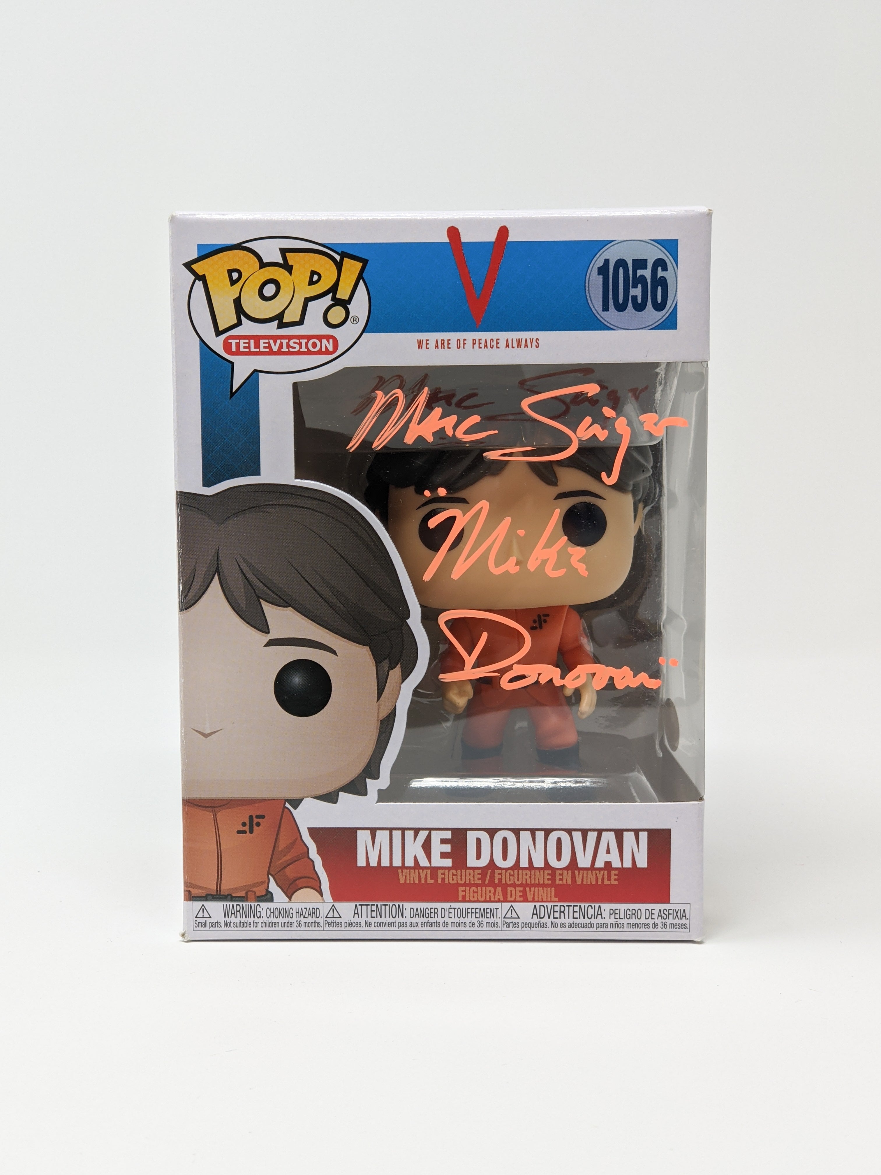 Marc Singer V Mike Donovan #1056 Signed Funko Pop JSA COA Certified Autograph GalaxyCon