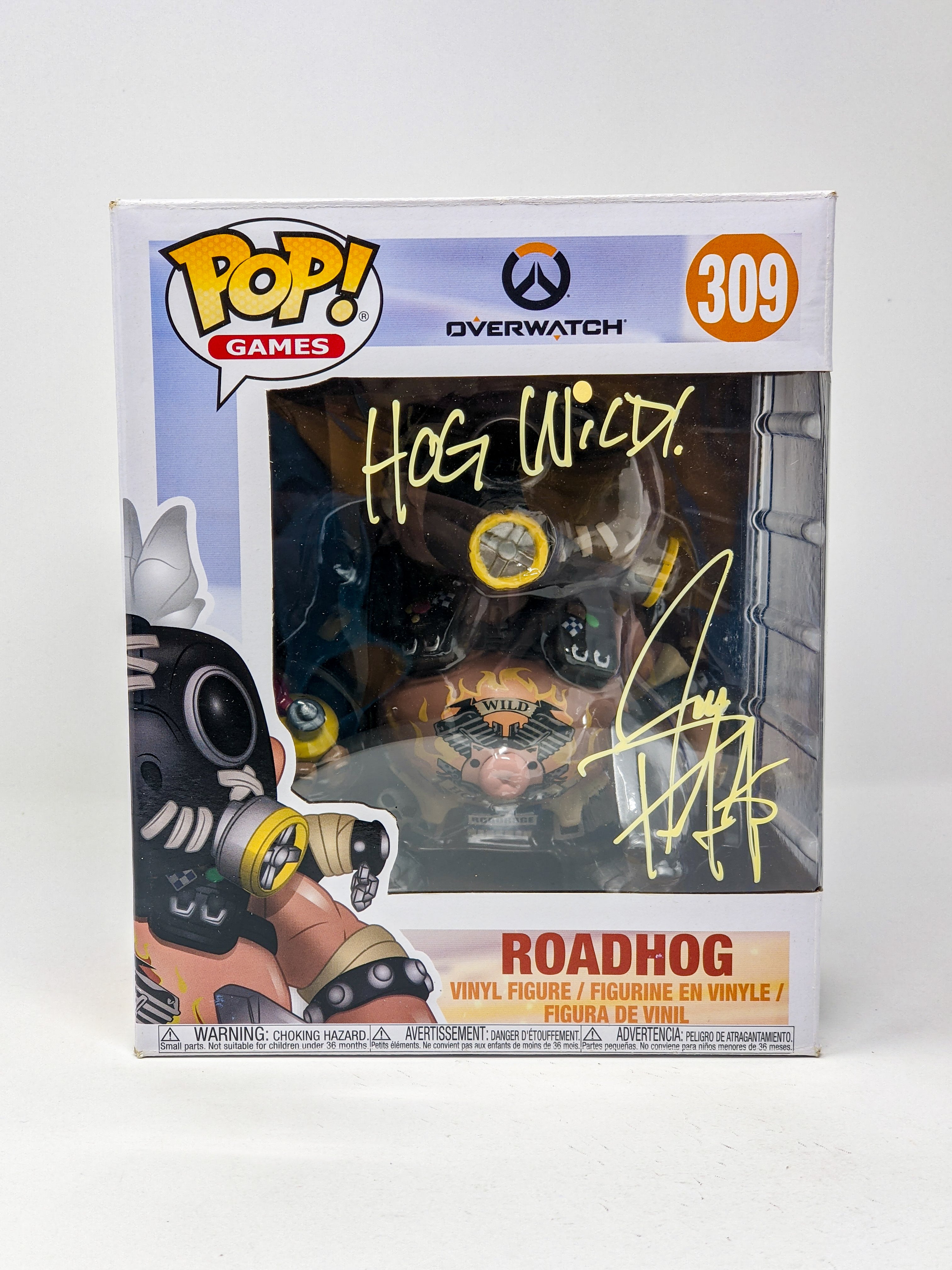Josh Petersdorf Overwatch Roadhog #309 Signed  Funko PopJSA Certified Autograph GalaxyCon