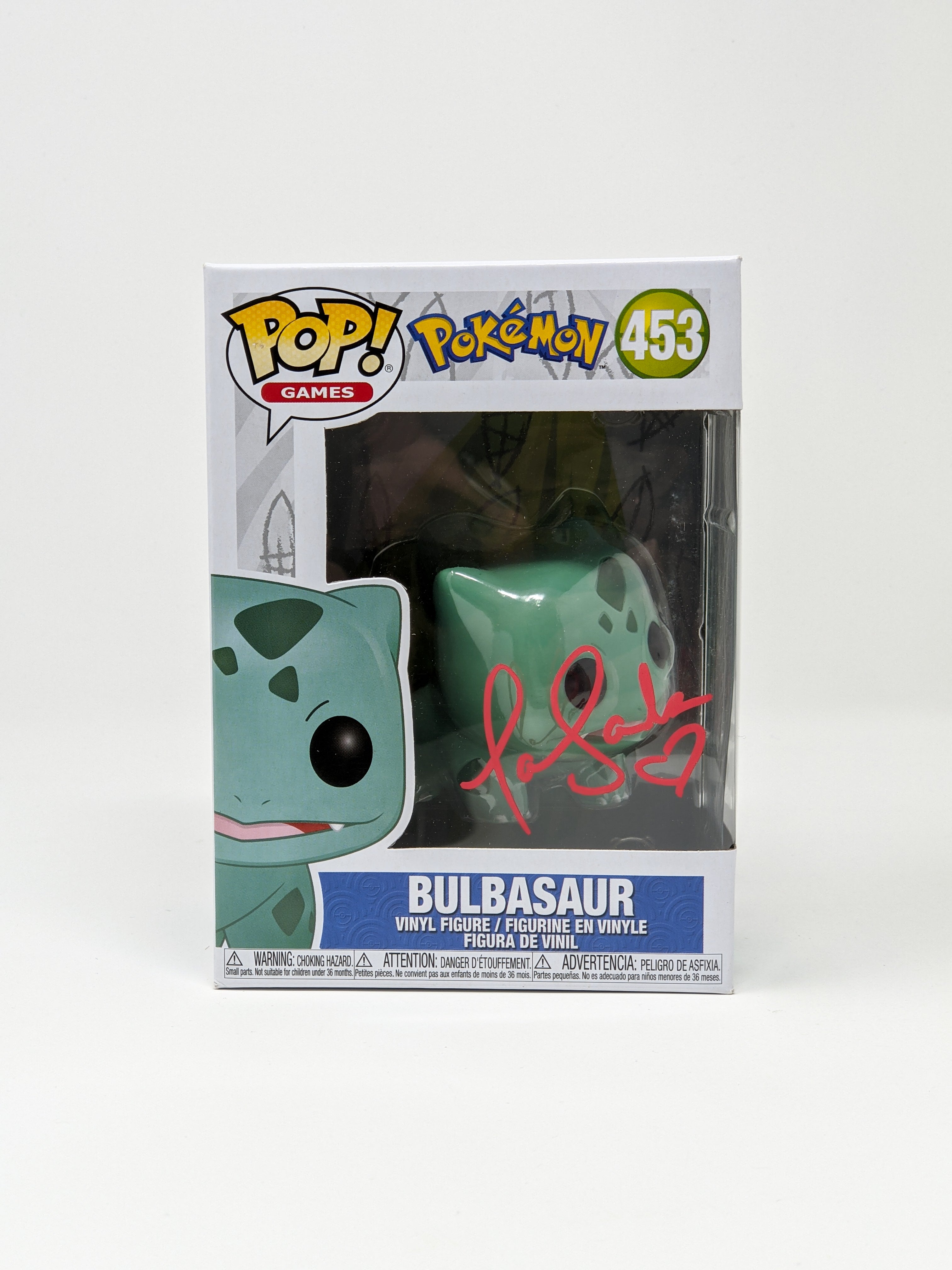 Tara Sands Pokemon Bulbasaur #453 Signed Funko Pop JSA Certified Autograph