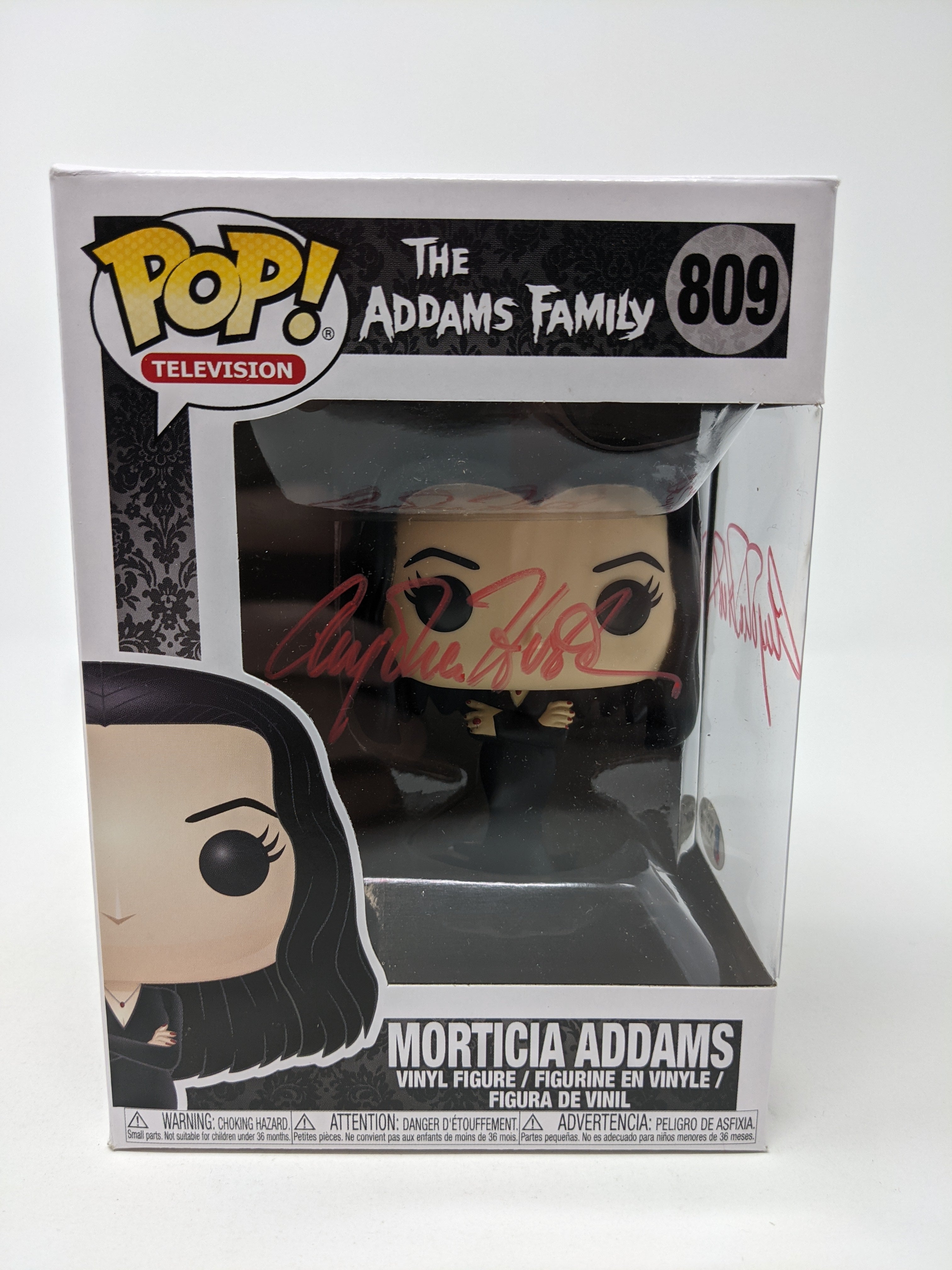 Anjelica Huston Addams Family Morticia Addams #809 Signed Funko Pop Beckett/ JSA COA Certified Autograph GalaxyCon
