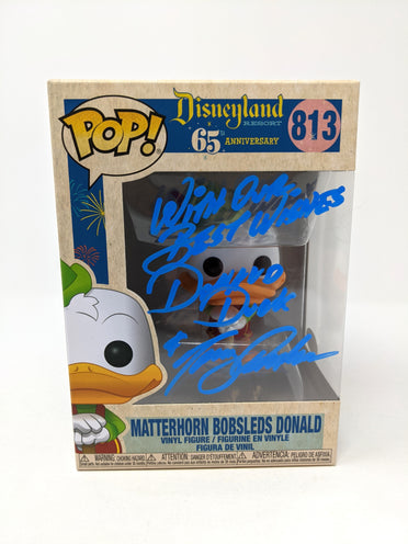 Tony Anselmo Disney Matterhorn Bobsleds Donald Duck #813 Exclusive Signed Funko Pop JSA Certified Autograph