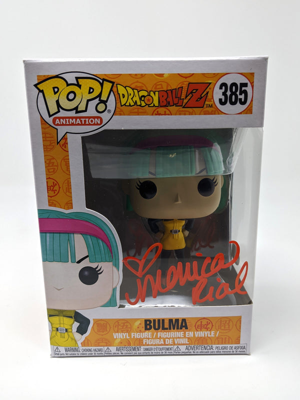Monica Rial Dragon Ball Z Bulma #385 Signed Funko Pop JSA Certified Autograph GalaxyCon