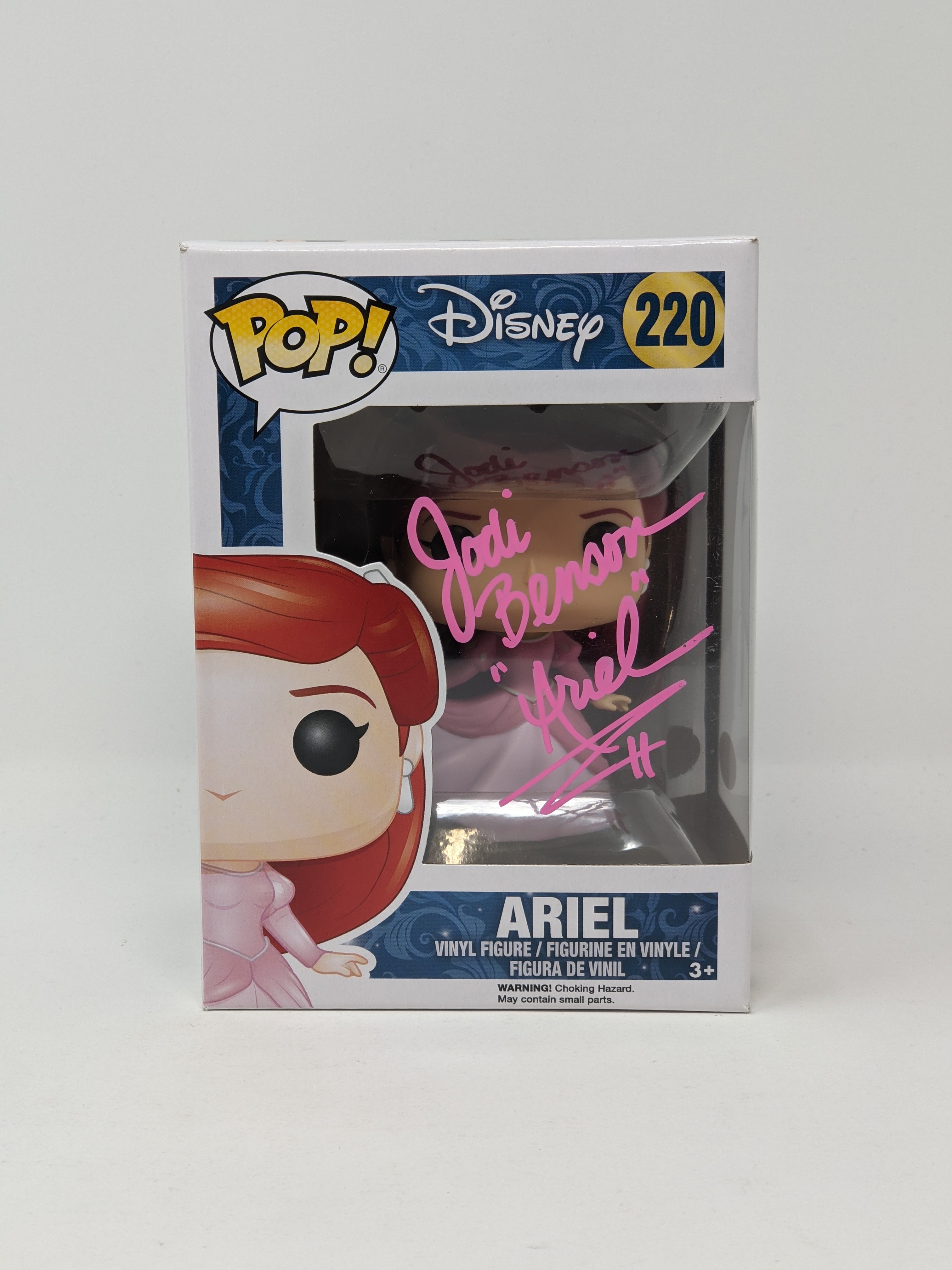 Jodi Benson Disney Little Mermaid Ariel #220 Signed Funko Pop JSA Certified Autograph