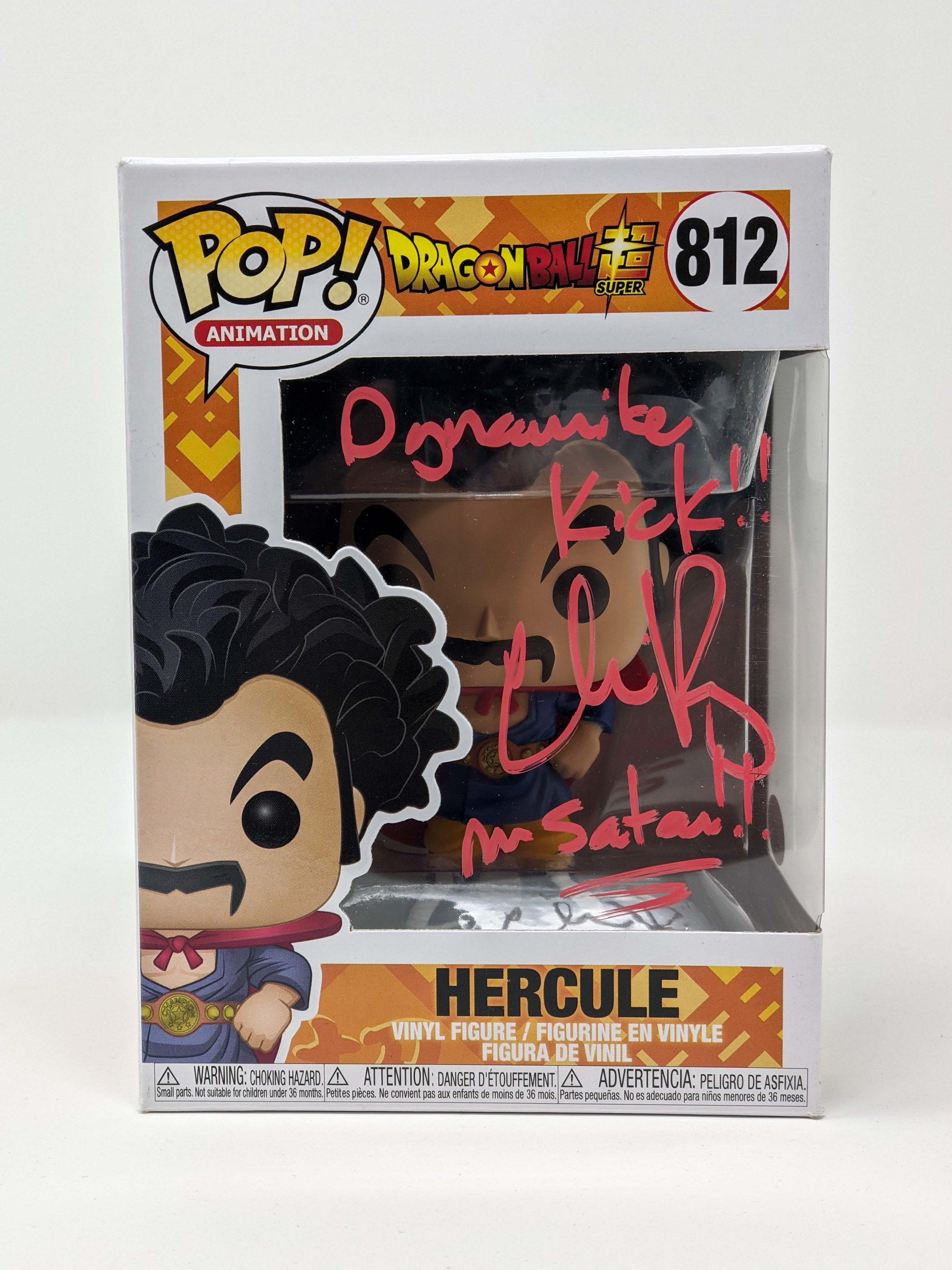 Chris Rager Dragon Ball Super Hercule #812 Signed Funko Pop JSA Certified Autograph GalaxyCon