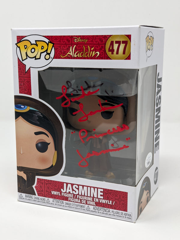 Linda Larkin Disney Aladdin Jasmine #477 Signed Funko Pop JSA Certified Autograph GalaxyCon