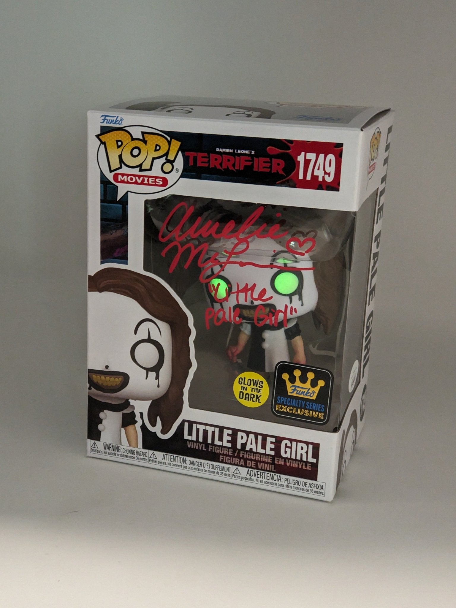 Amelie McLain Little Pale Girl #1749 Signed Funko Pop JSA Certified Autograph