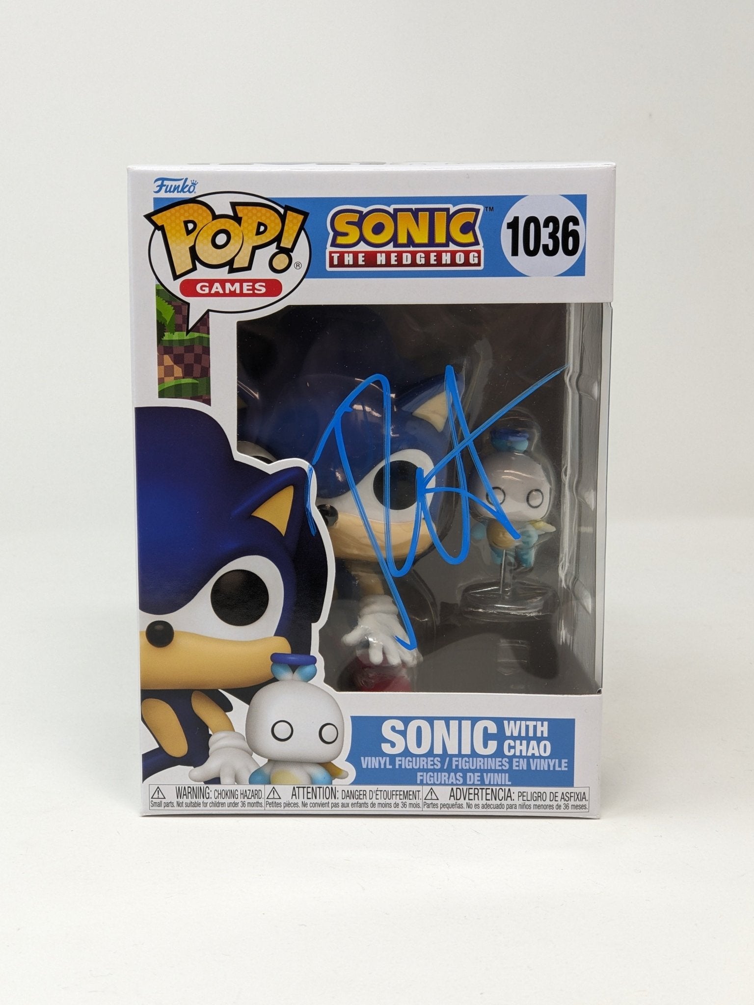 Roger Craig Smith Sonic the Hedgehog with Chao #1036 Signed Funko Pop JSA Certified Autograph