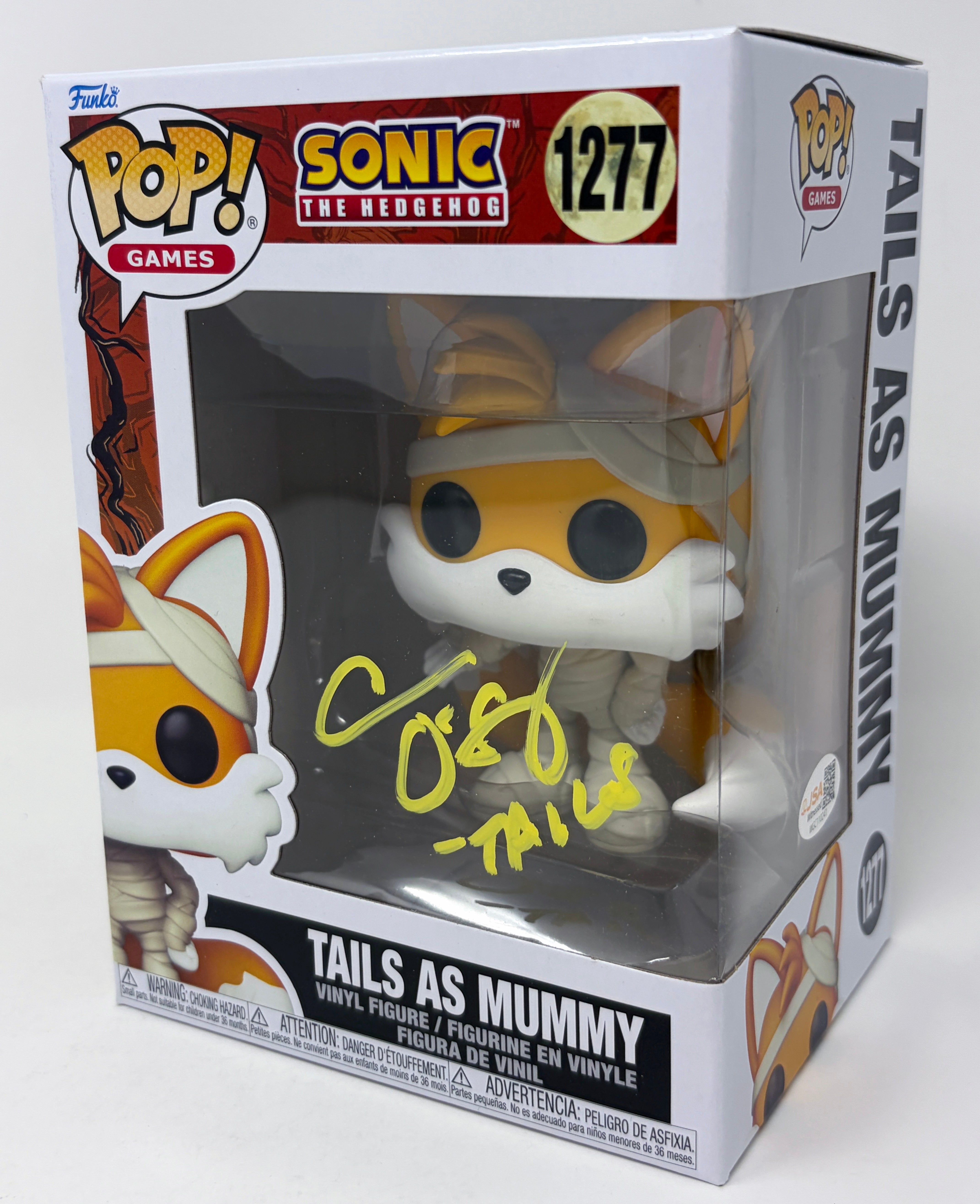 Colleen O'Shaughnessey Tails as Mummy #1277 Signed Funko Pop JSA Certified Autograph