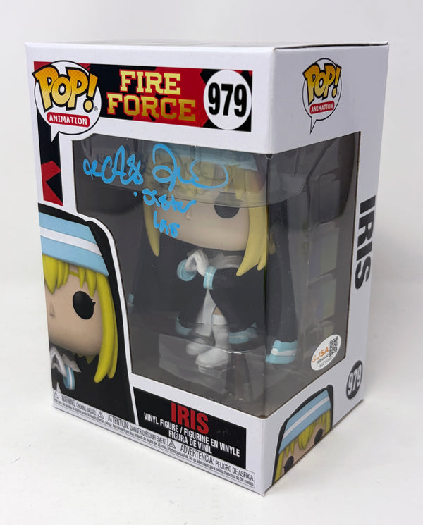 Alexis Tipton Fire Force Iris #979 Signed Funko Pop JSA Certified Autograph