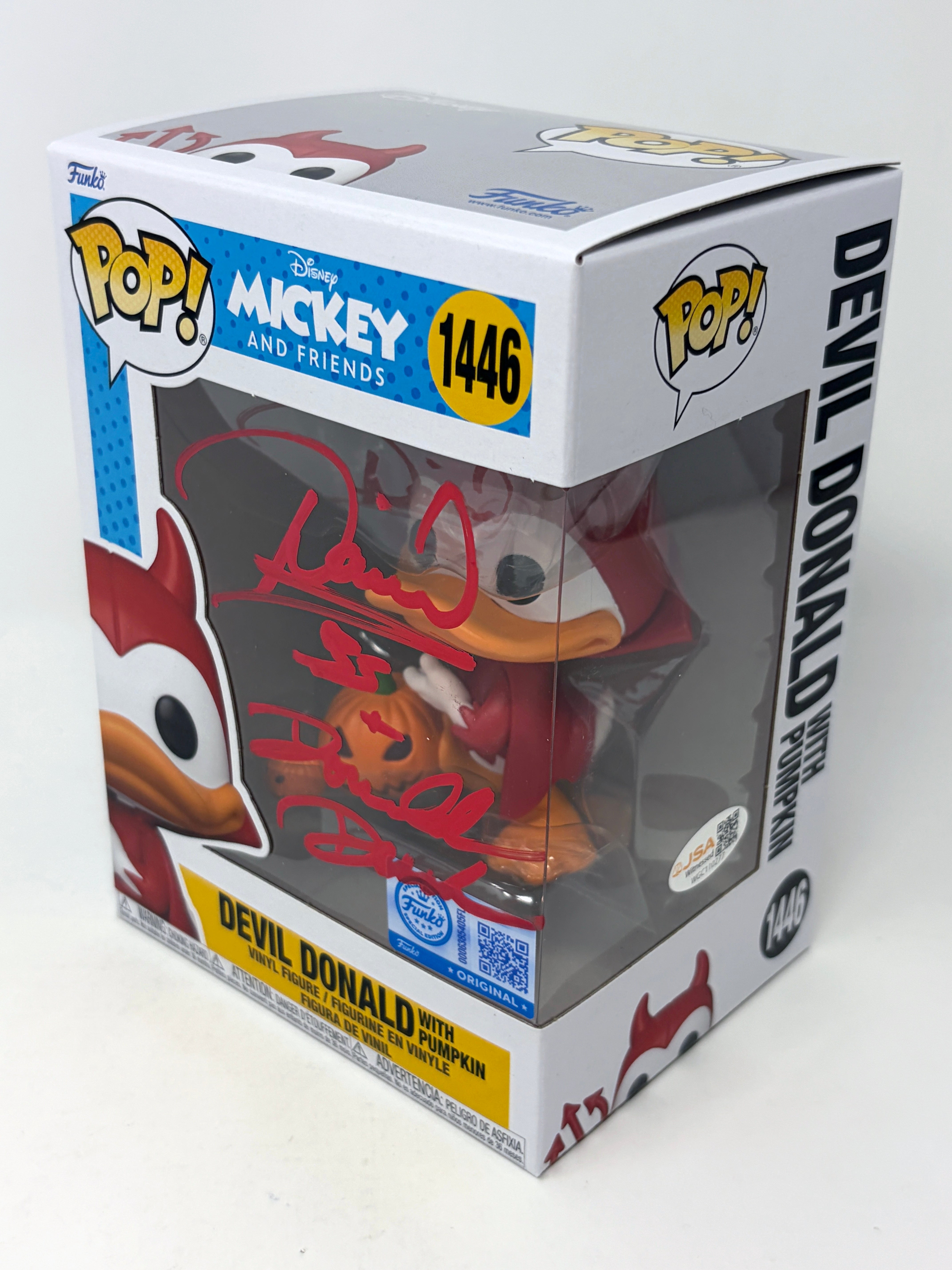 Daniel Ross Devil Donald Duck #1446 Exclusive Signed Funko Pop