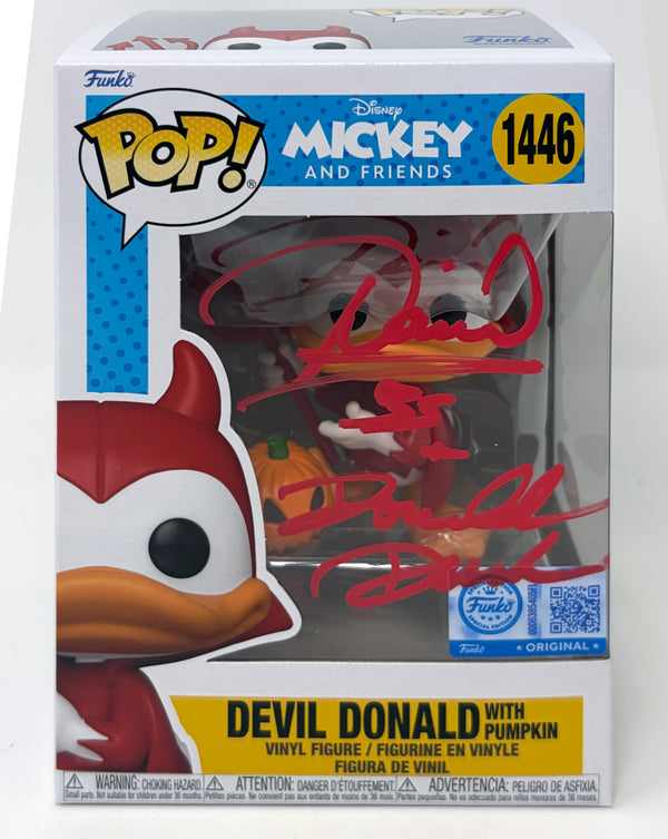 Daniel Ross Devil Donald Duck #1446 Exclusive Signed Funko Pop