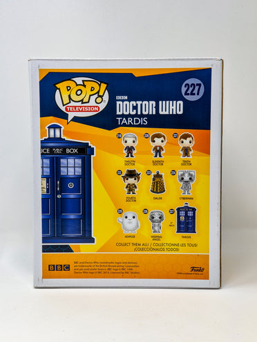 Doctor Who Tardis #227 Signed Funko Pop Cast x3 Tennant, Darvill, Tate JSA Certified Autograph