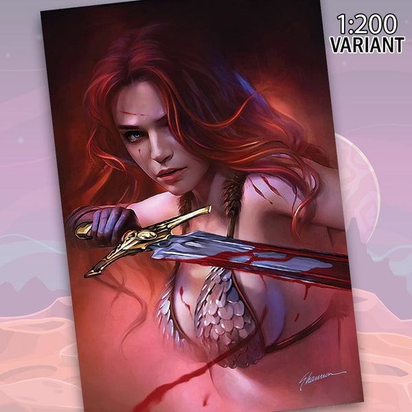 Red Sonja #1 Cover ZK Maer 1:200 Virgin Foil Edition Variant Comic Book