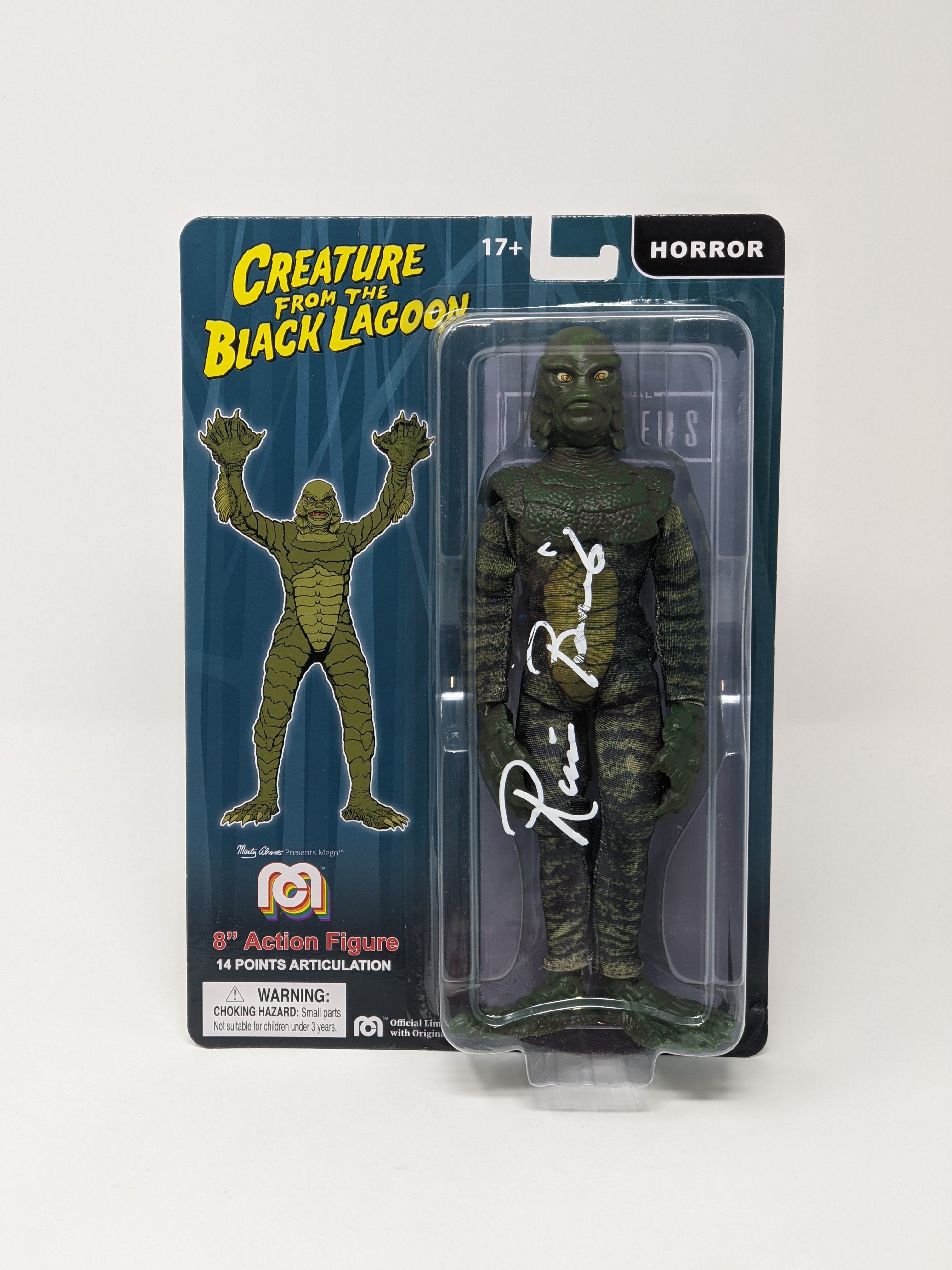 Ricou Browning Creature from the Black Lagoon Signed Mego Action Figure JSA Certified Autograph