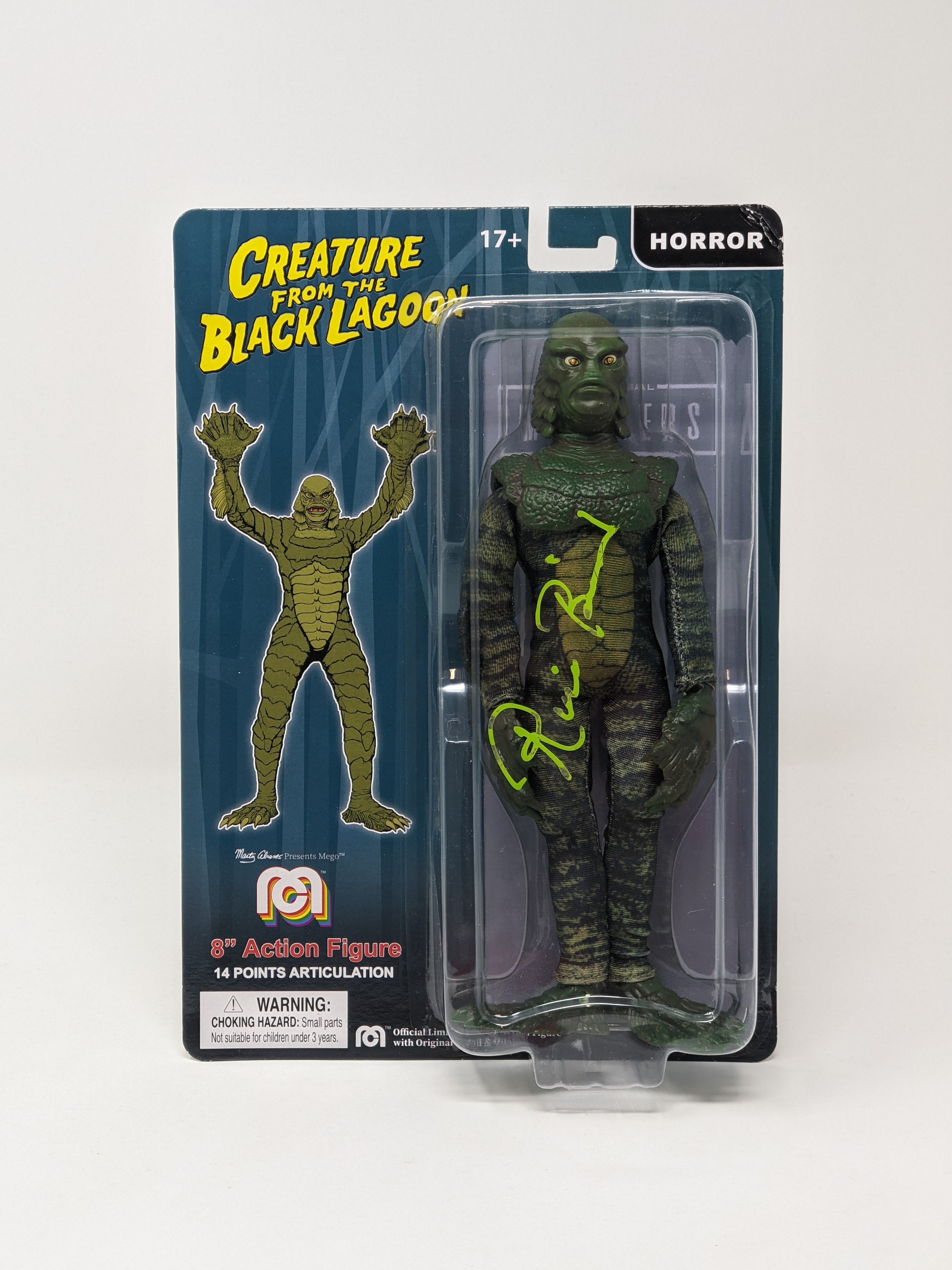 Ricou Browning Creature from the Black Lagoon Signed Mego Action Figure JSA Certified Autograph