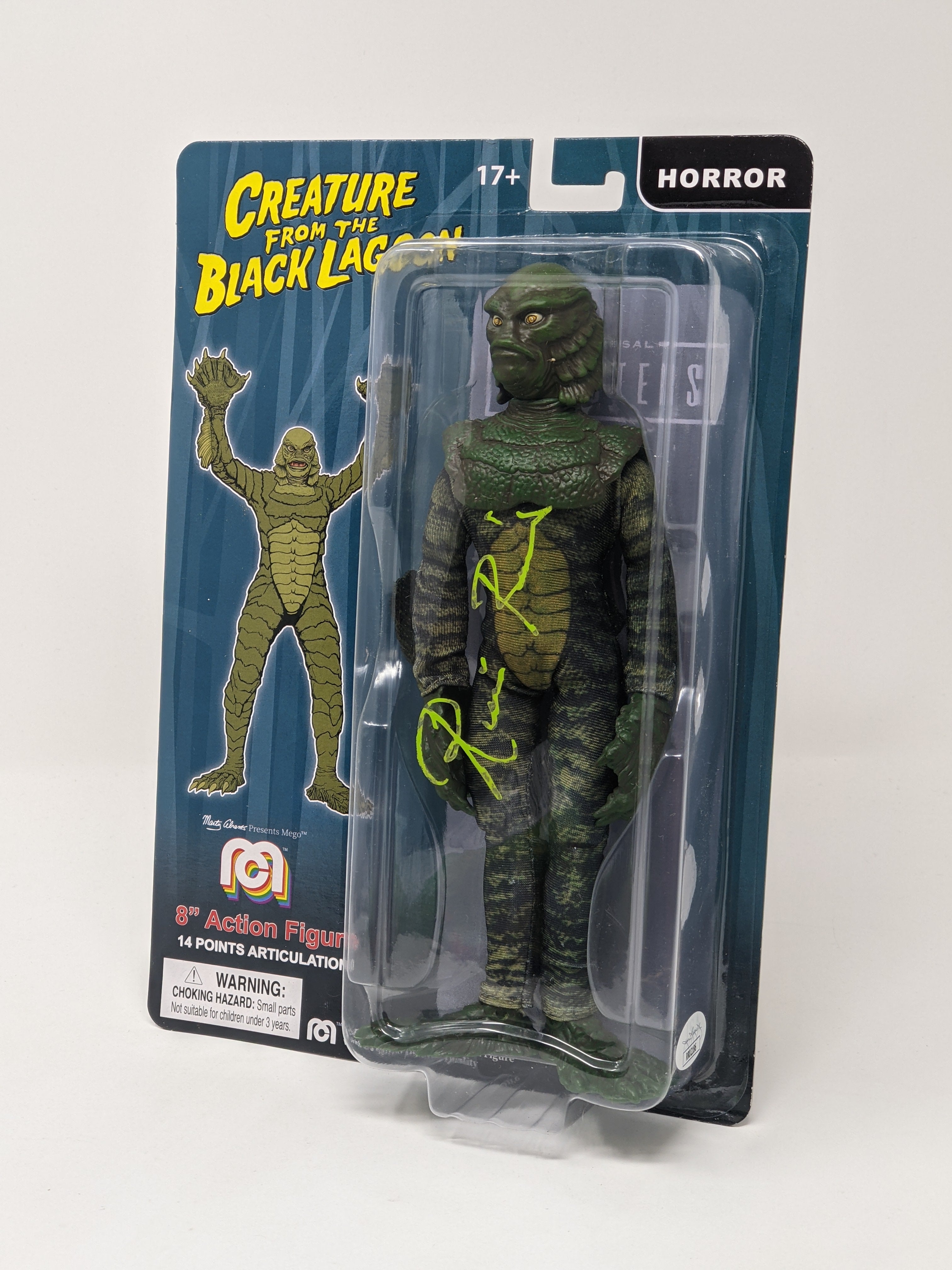 Ricou Browning Creature from the Black Lagoon Signed Mego Action Figure JSA Certified Autograph