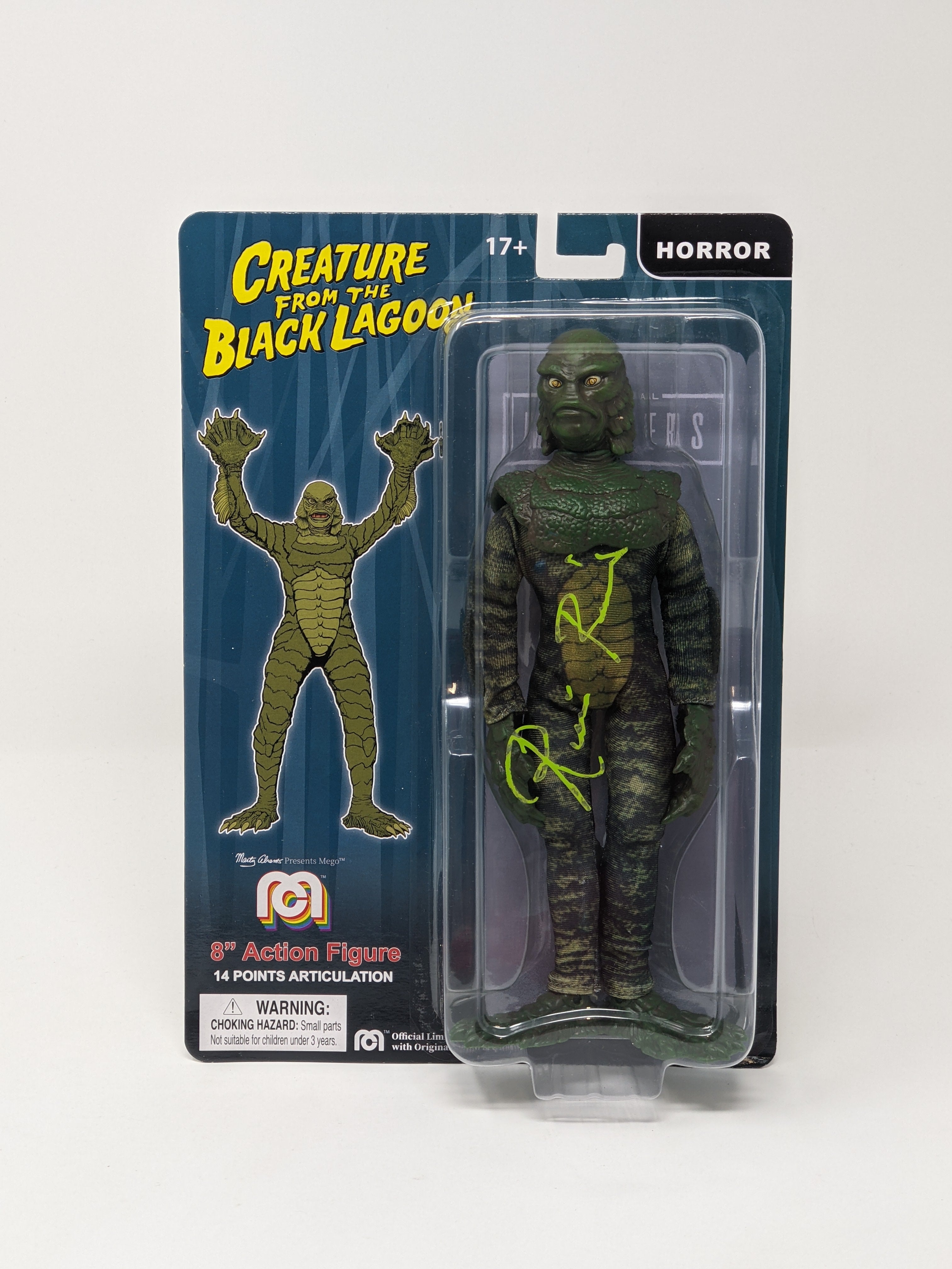 Ricou Browning Creature from the Black Lagoon Signed Mego Action Figure JSA Certified Autograph