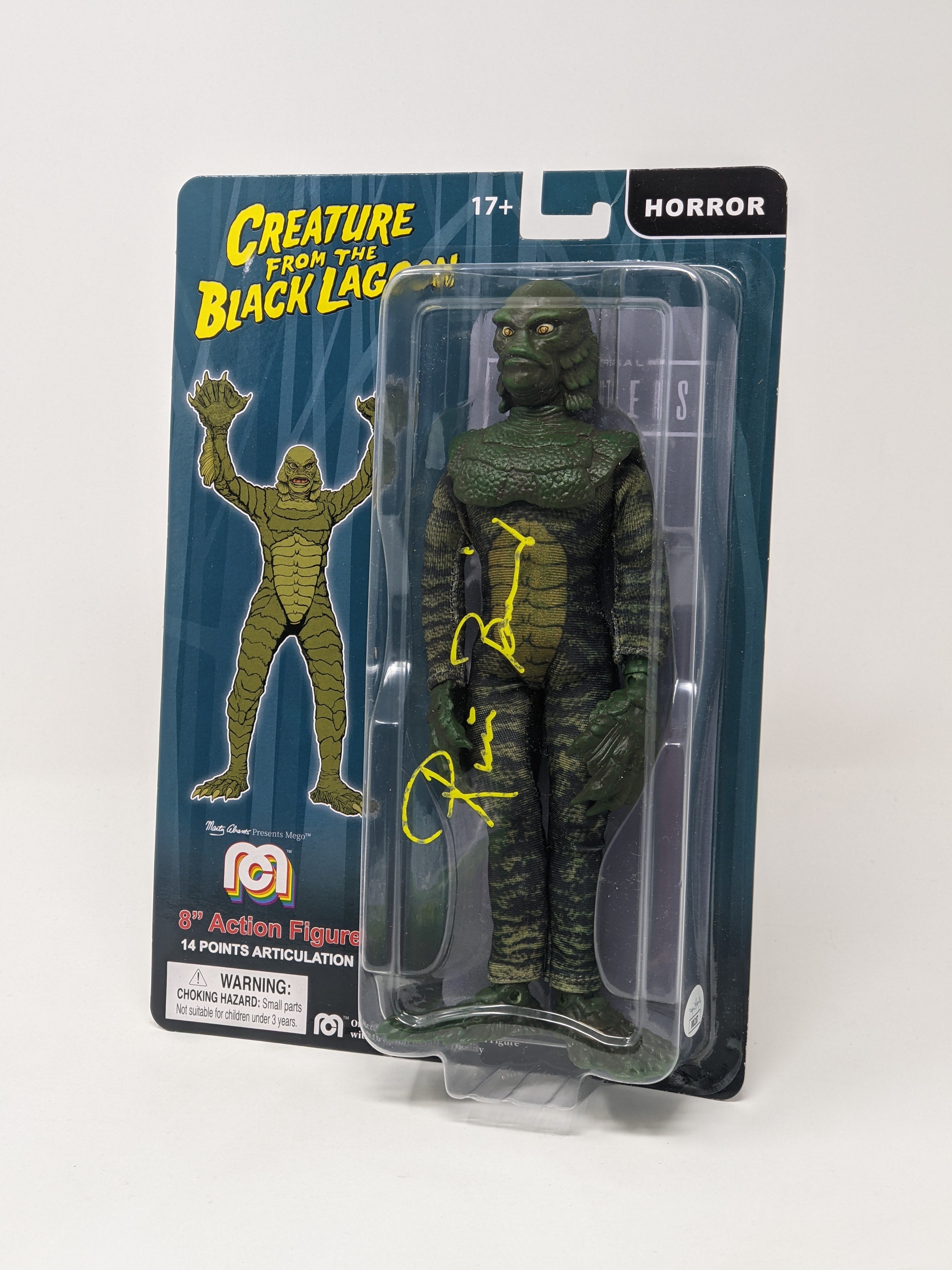 Ricou Browning Creature from the Black Lagoon Signed Mego Action Figure JSA Certified Autograph