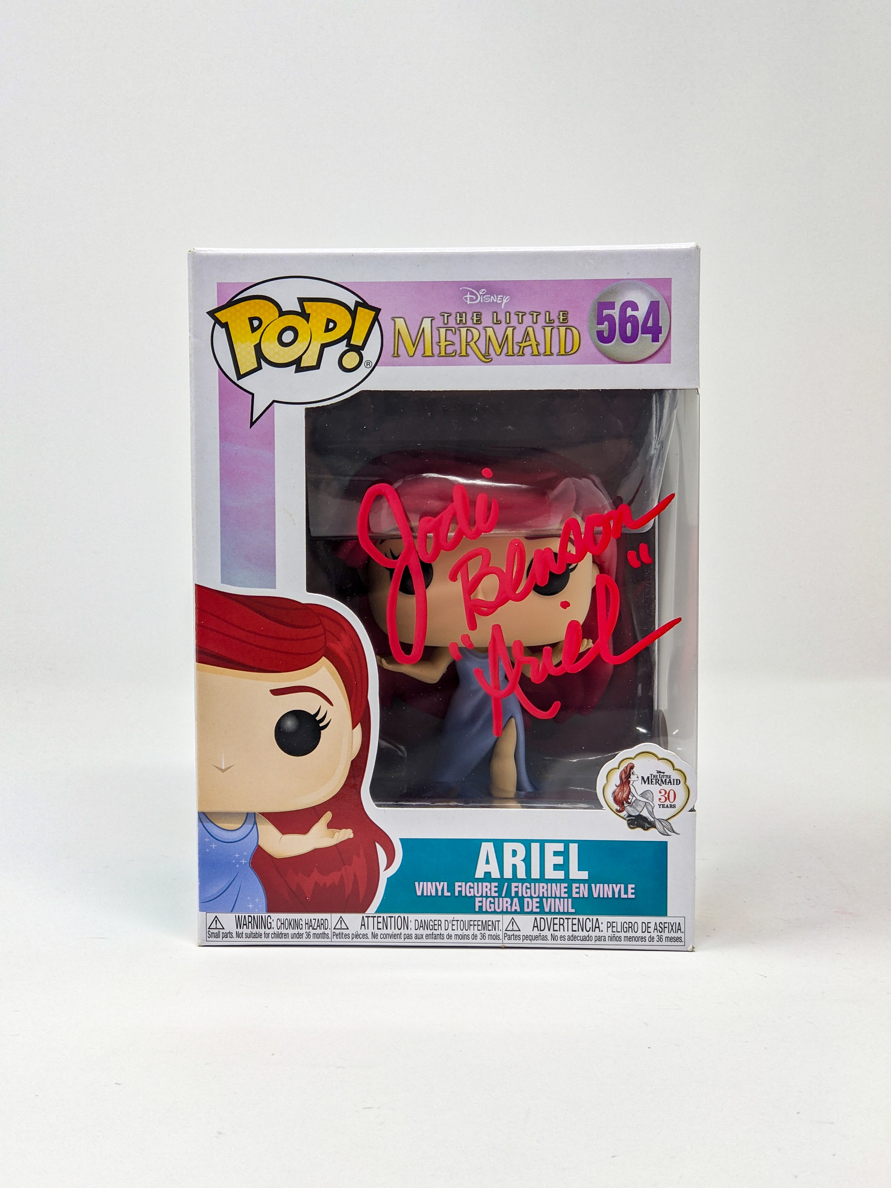 Jodi Benson Disney Little Mermaid Ariel #564 Exclusive Signed Funko Pop JSA Certified Autograph