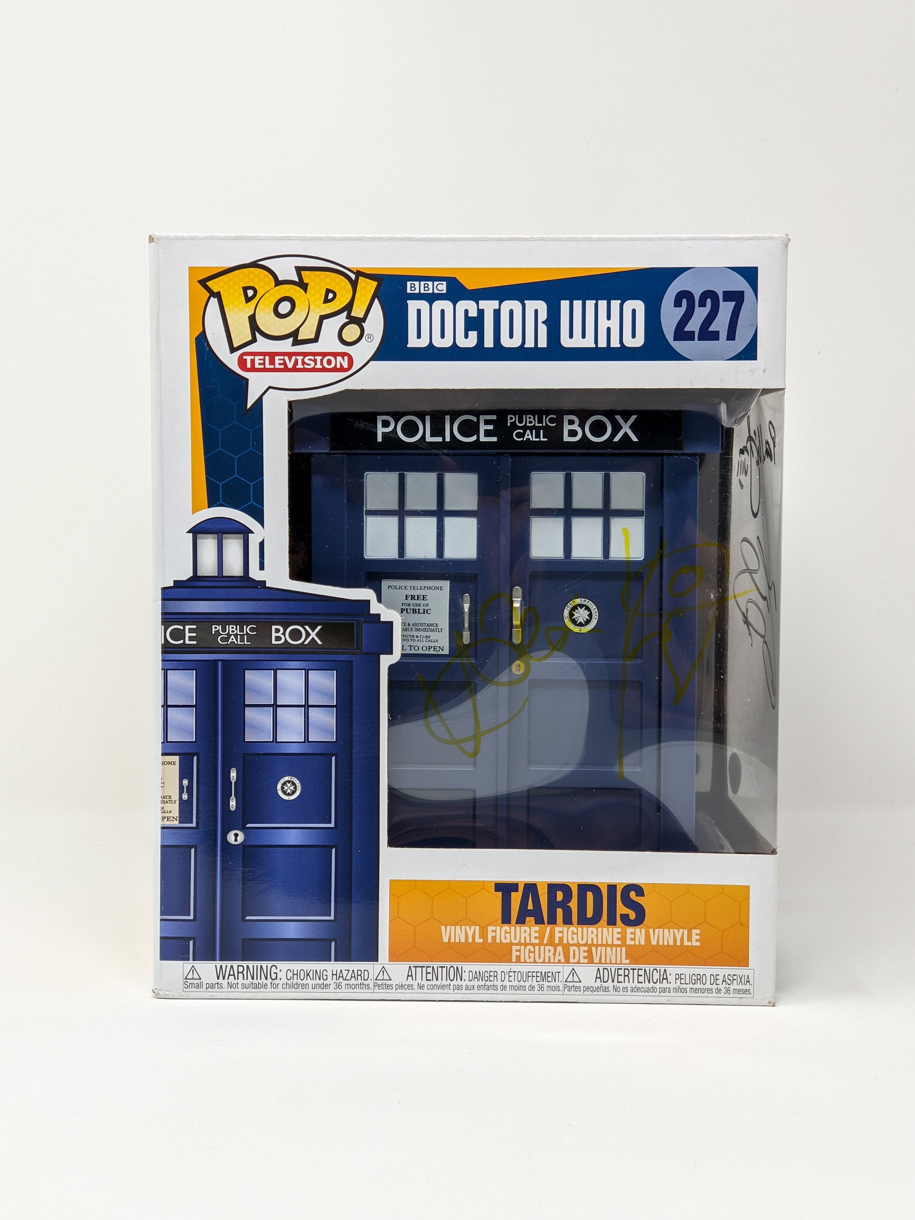 Doctor Who Tardis #227 Funko Pop Cast x3 Signed McGann, Kingston, Smith JSA Certified Autograph