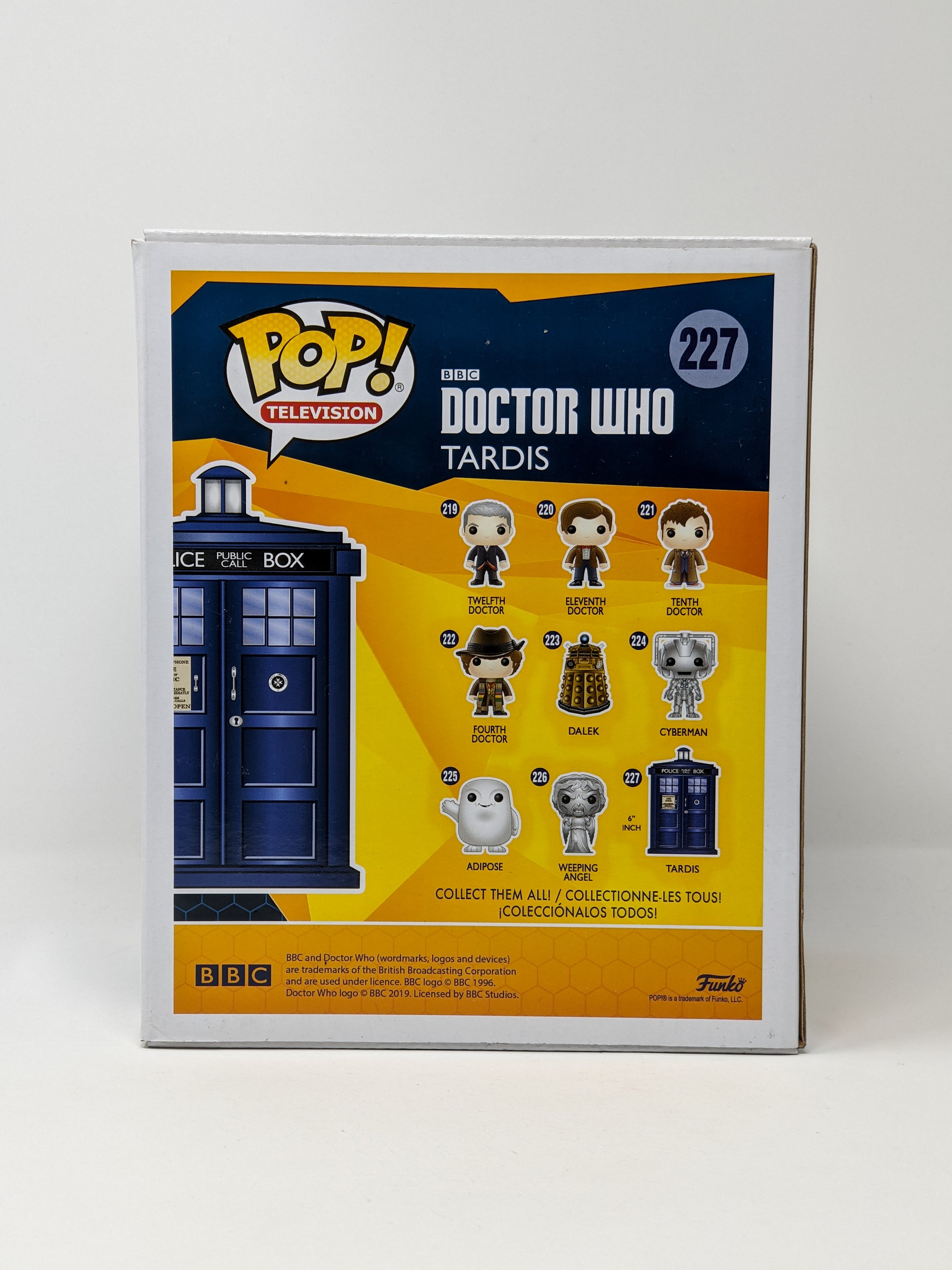 Doctor Who Tardis #227 Funko Pop Cast x3 Signed Kingston, Tennant, Darvill JSA Certified Autograph