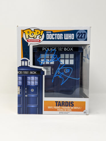 Doctor Who Tardis #227 Funko Pop Cast x4 Signed  Kingston, Tennant, Darvill, Padbury JSA Certified Autograph