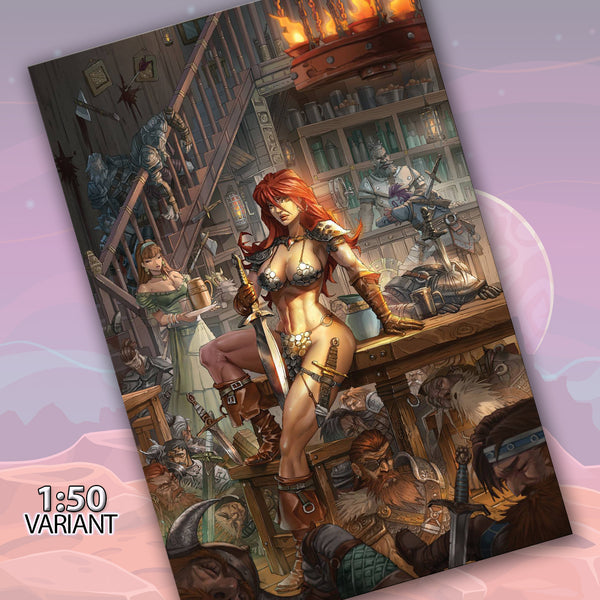 Red Sonja #1 Cover ZD Quah 1:50 Virgin Edition Variant Comic Book