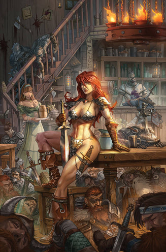 Red Sonja #1 Cover ZI Quah 1:125 Virgin Foil Edition Variant Comic Book