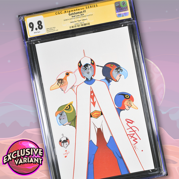 Gatchaman # 1 Virgin Variant GalaxyCon Exclusive CGC Signature Series 9.8 Signed & REMARKED by Gustavo Duarte