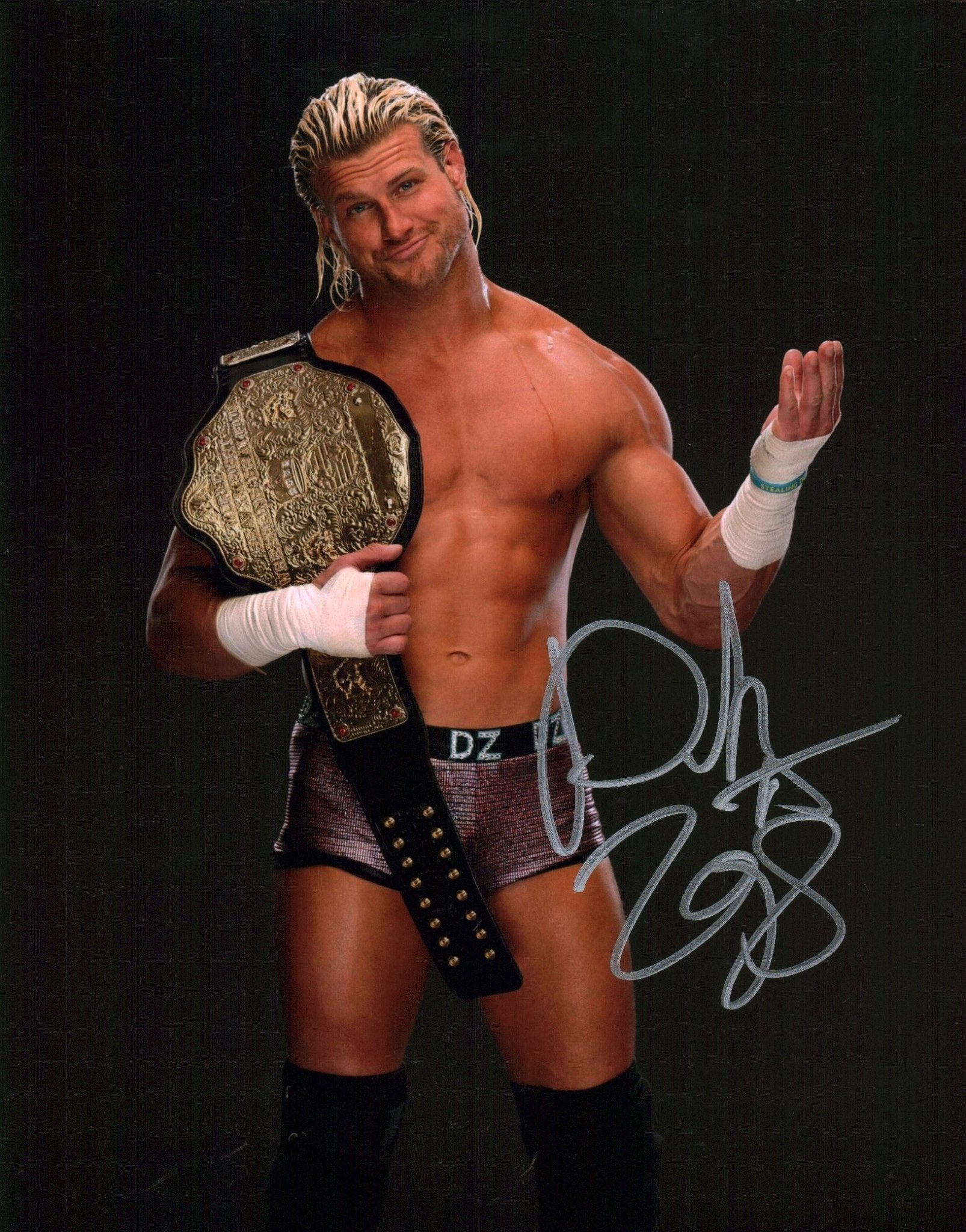 Dolph Ziggler WWE Wrestling 11x14 Signed Photo Poster JSA Certified Autograph