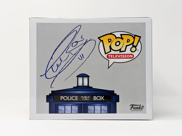 Doctor Who Tardis #227 Signed Funko Pop Cast x5 Kingston, Tennant, Darvill, Baker, Tate JSA Certified Autograph