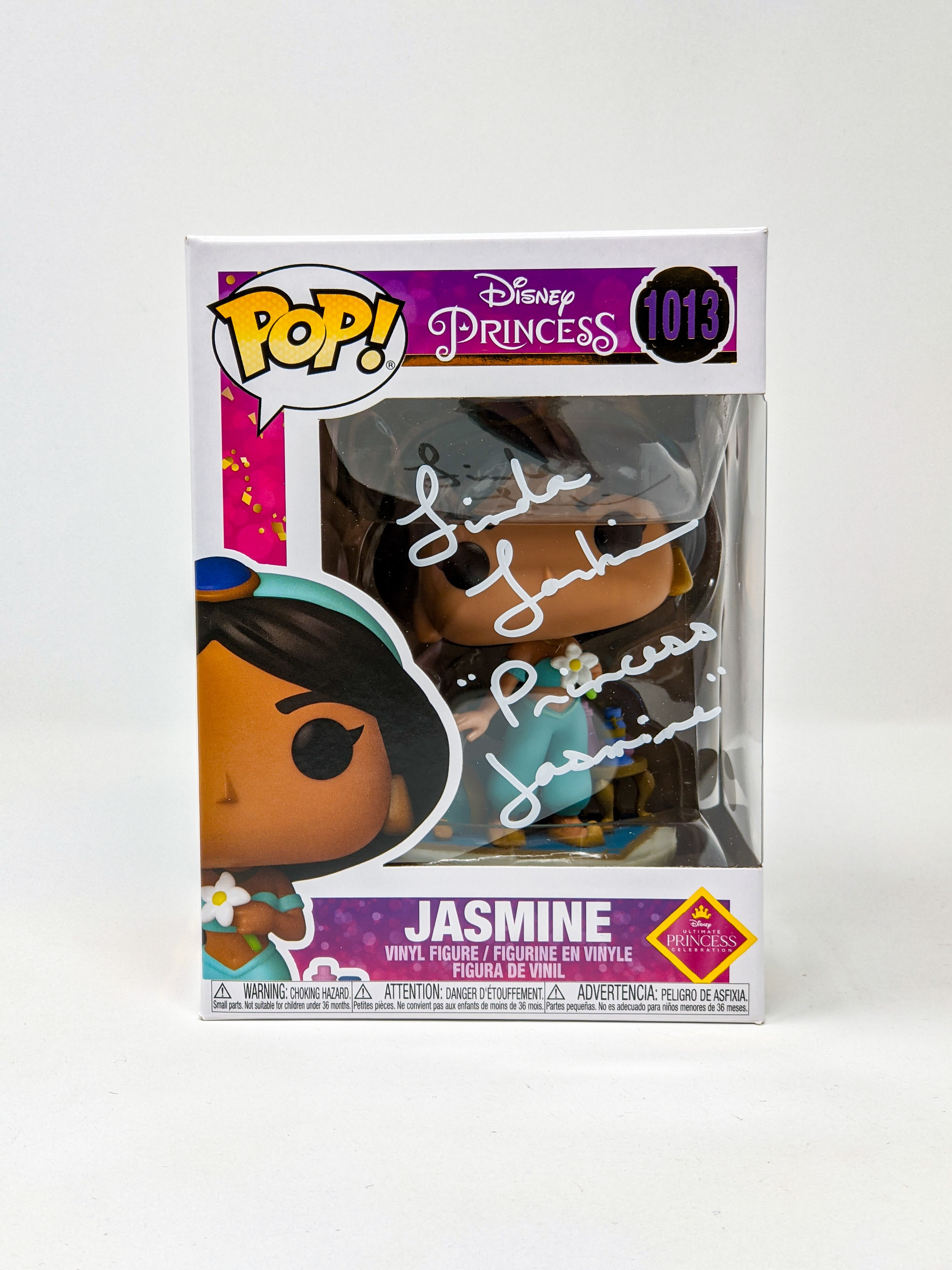 Linda Larkin Disney's Aladdin Jasmine #1013 Signed Funko Pop JSA Certified Autograph