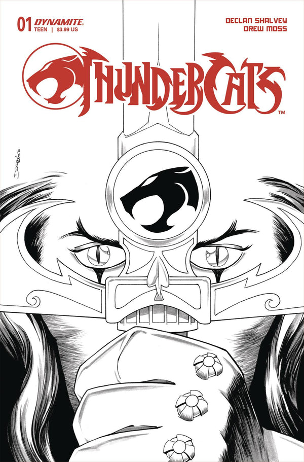 Thundercats #1 Cover Q 1:10 Shalvey Line Art Variant Cover Comic Book GalaxyCon