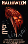 Halloween 11x17 Cast x3 Signed Photo Poster Carpenter Johnson, Castle JSA Certified Autograph