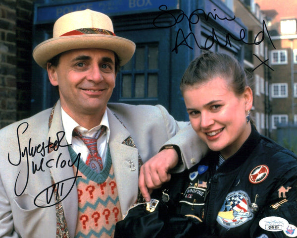 Doctor Who 8x10 Photo Cast x2 Signed Aldred, McCoy JSA Certified Autograph