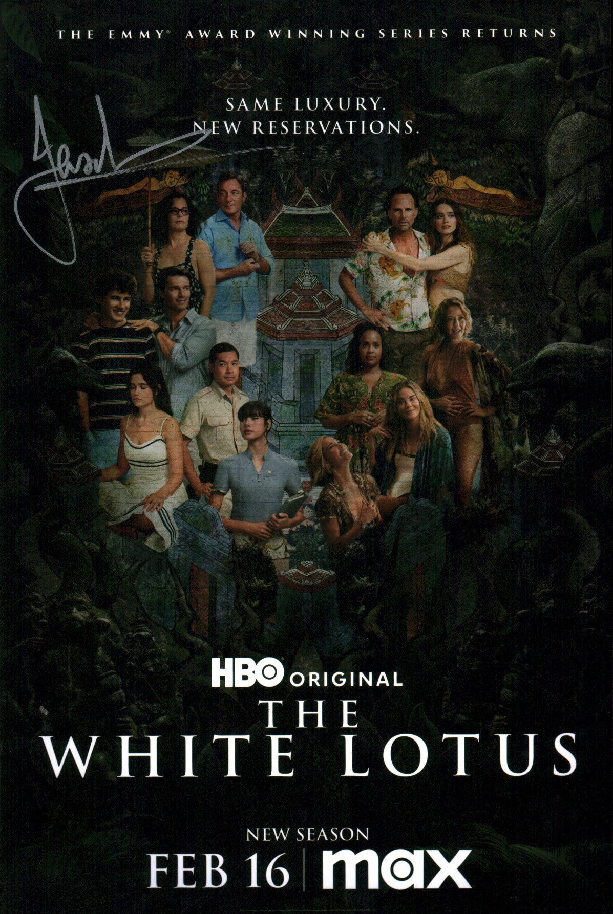 Jason Isaacs The White Lotus 8x12 Photo Signed Autograph JSA Certified Autograph