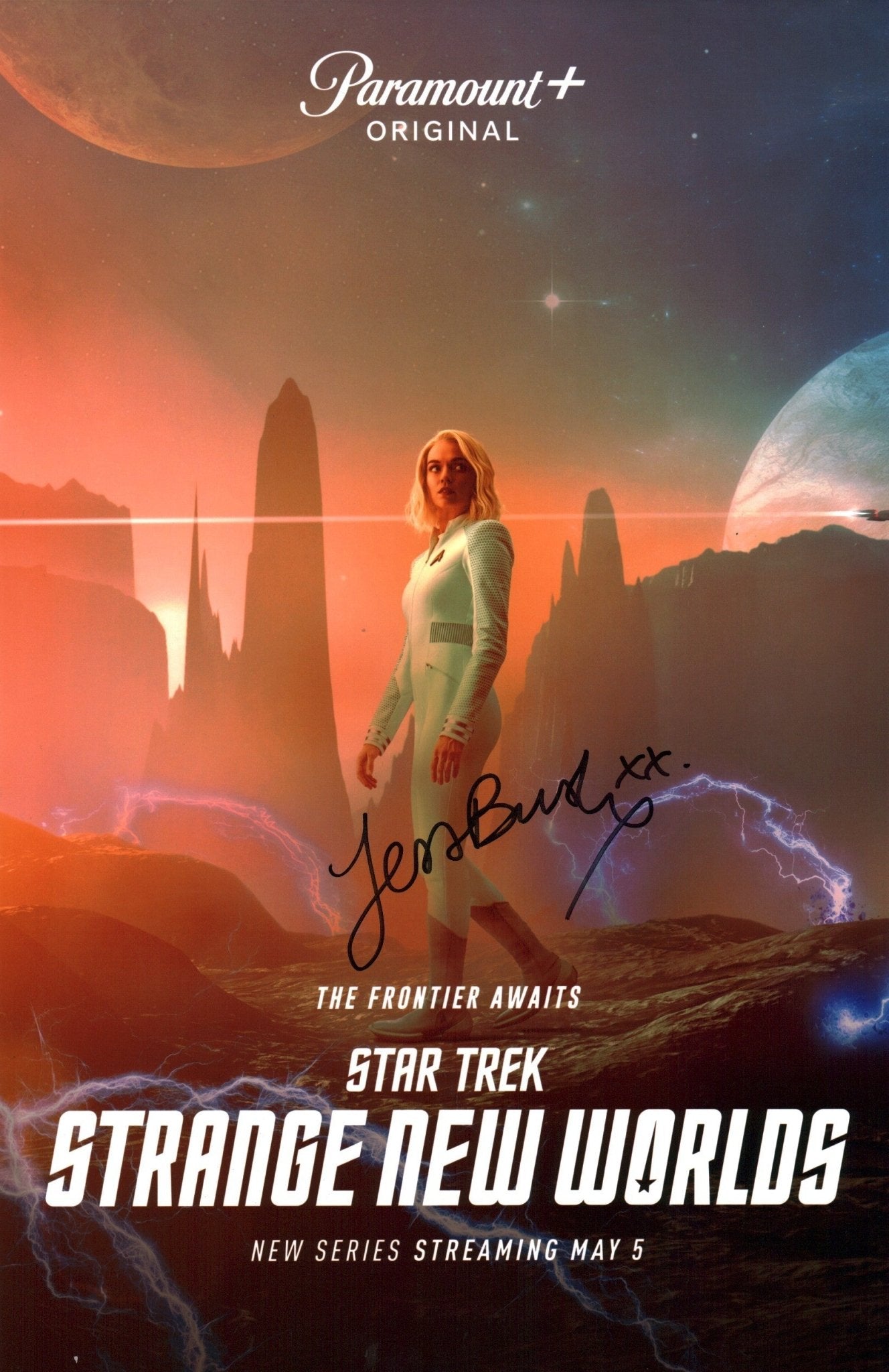 Jess Bush Star Trek: Strange New Worlds 11x17 Photo Poster JSA Certified Autograph