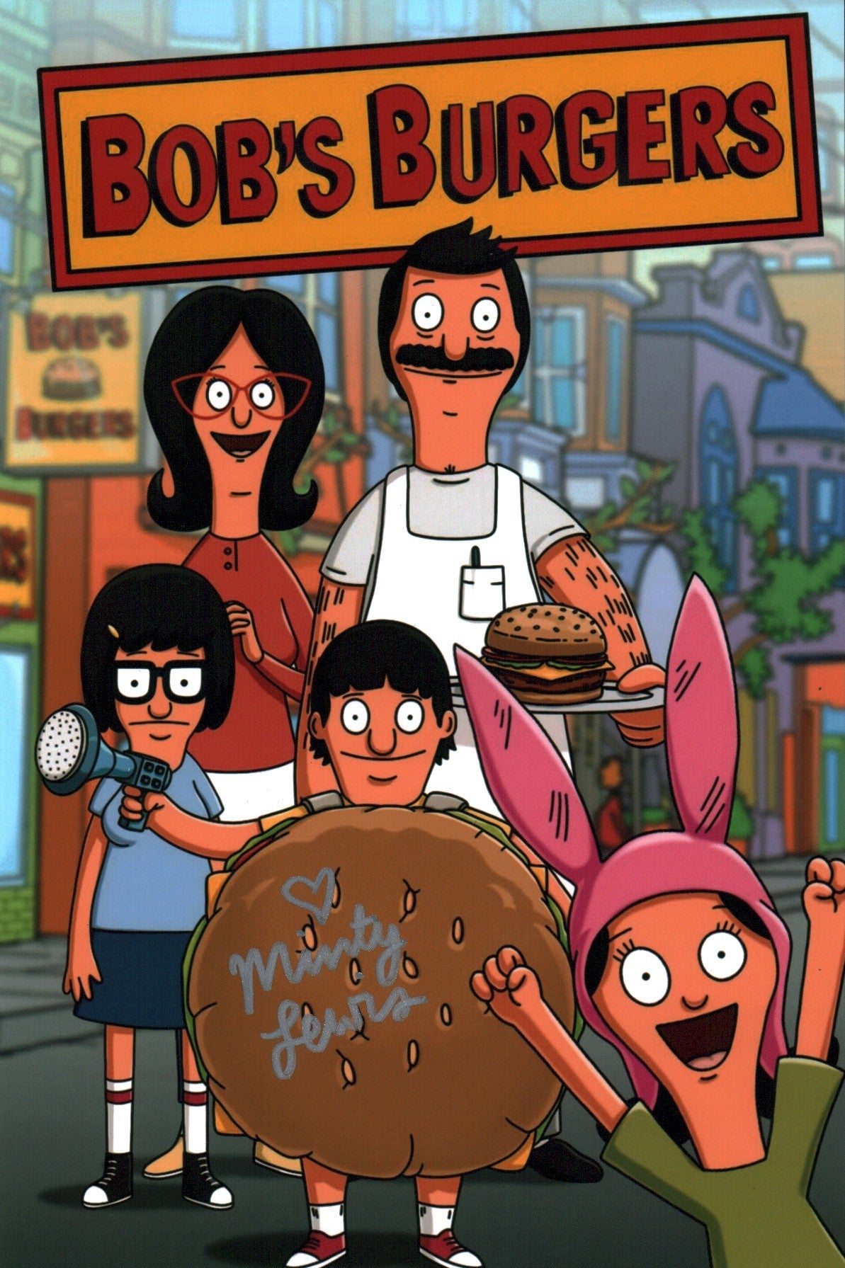 Minty Lewis Bob's Burgers 8x12 Signed Photo JSA Certified Autograph