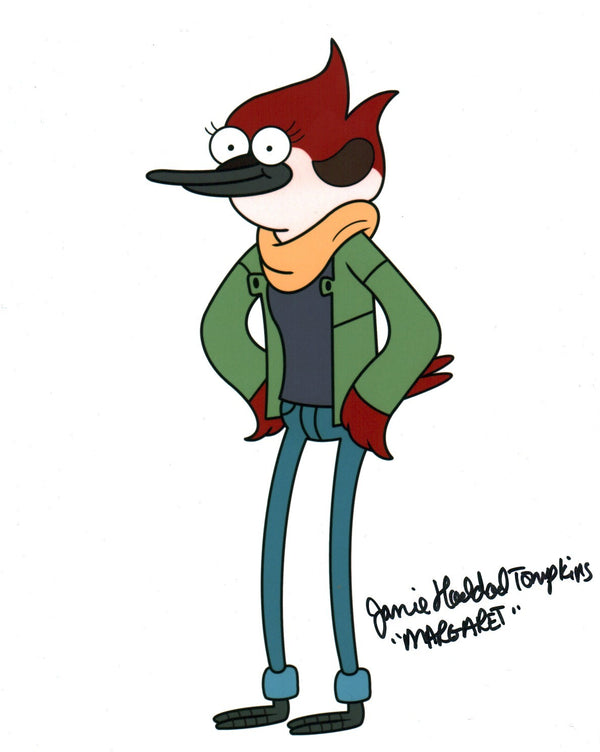 Janie Haddad Tompkins Regular Show 8x10 Signed Photo JSA Certified Autograph