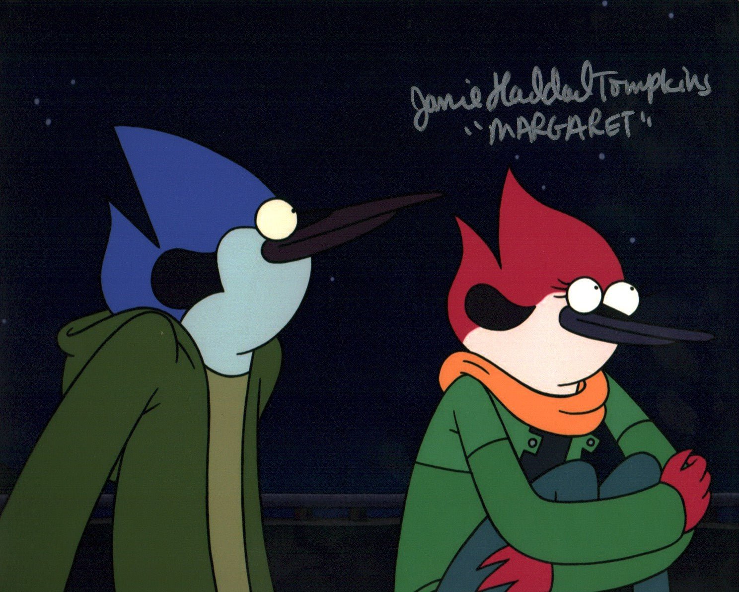 Janie Haddad Tompkins Regular Show 8x10 Signed Photo JSA Certified Autograph