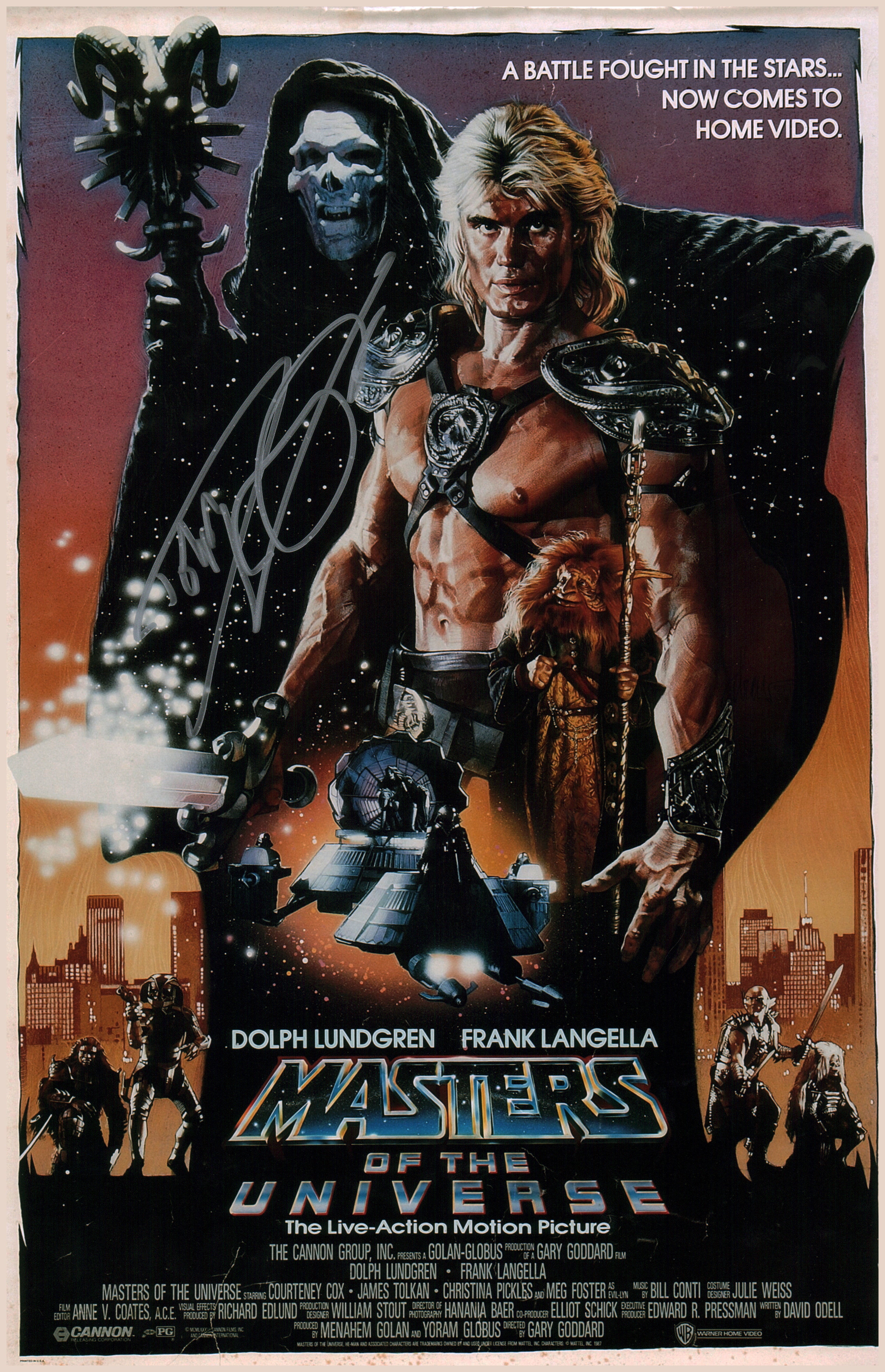 Dolph Lundgren Masters Of The Universe 11x17 Signed Photo Poster JSA Certified Autograph