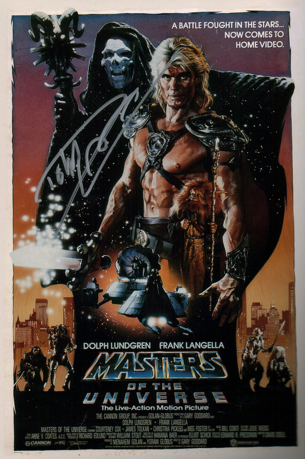 Dolph Lundgren Masters Of The Universe 8x12 Signed Photo JSA Certified Autograph